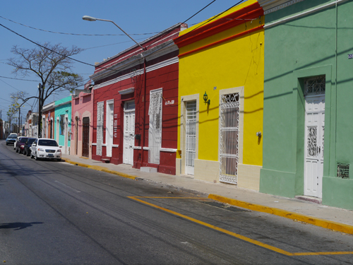 Colourful houses in Mexico