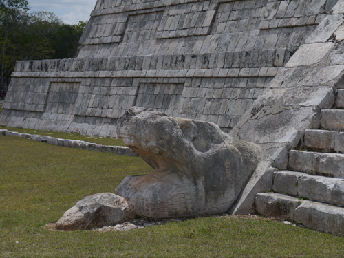 The head of the Snake - Chichen Itza