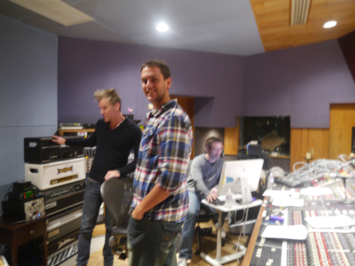 Ben and Kyle in the Studio