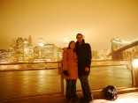 A beautiful shot of me and tam with NYC in the background taken from Brooklyn