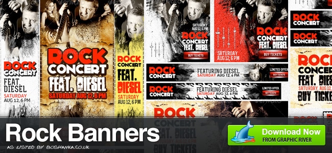 Rock Gig Banner Ads