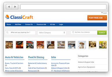 ClassiCraft Classified Ads Theme