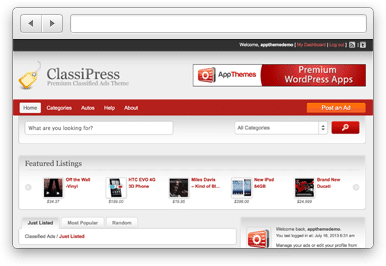 ClassiPress Classified Ads WordPress Theme